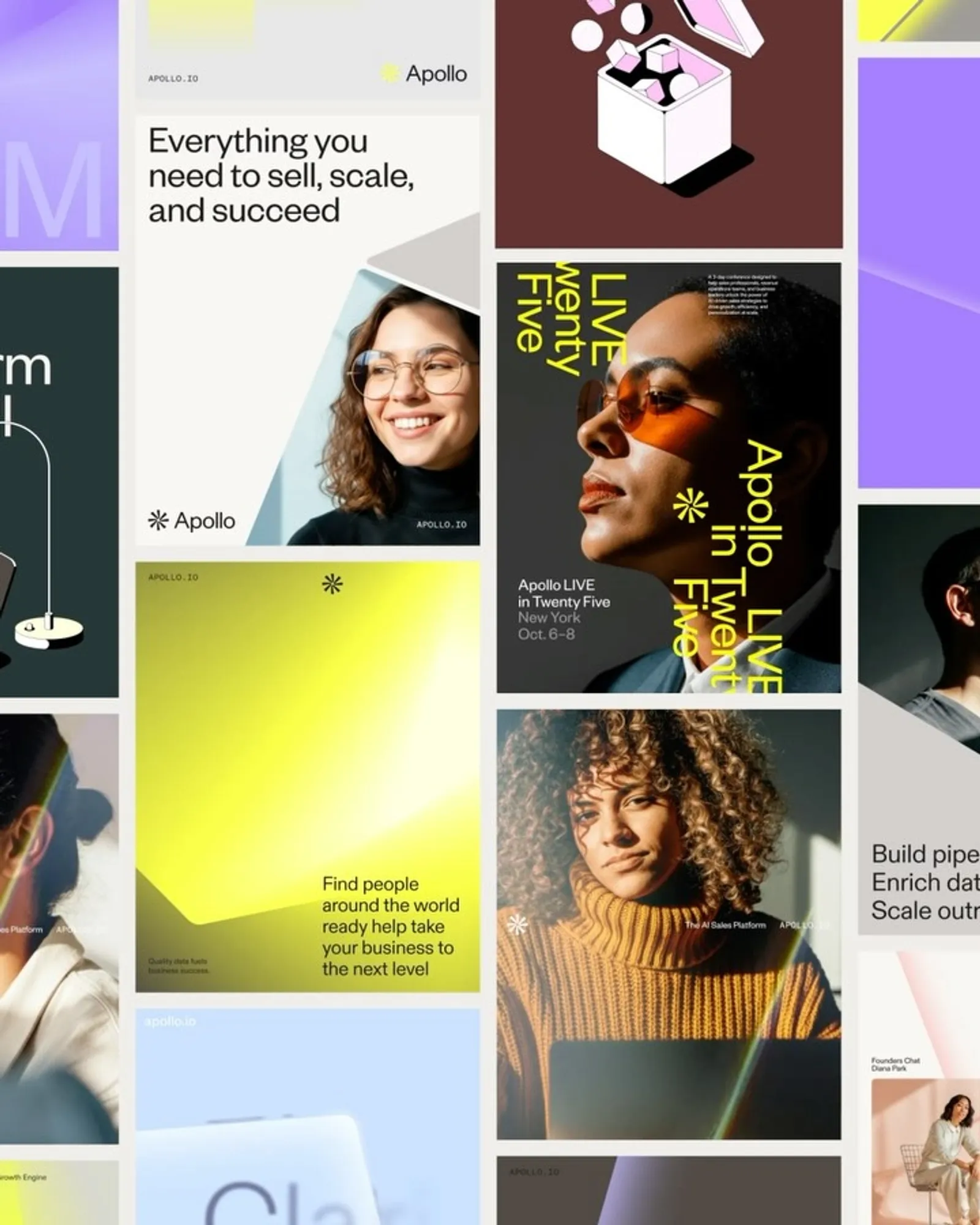 Interface design collage